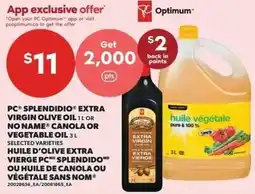 Independent Grocer Optimum PC Splendidio Extra Virgin Olive Oil offer