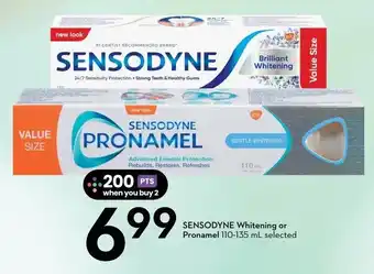 Sobeys Sensodyne whitening or pronamel offer