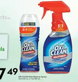 Sobeys Oxi Clean Stain Remover Sprays offer