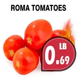 Al-Quds Supermarket Roma tomatoes offer