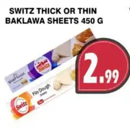 Al-Quds Supermarket Switz baklawa sheets offer