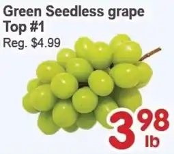 Blue Sky Supermarket Green Seedless grape offer