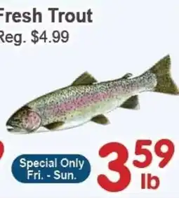 Blue Sky Supermarket Fresh Trout offer