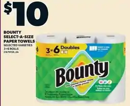 Independent Grocer Bounty select-a-size paper towels offer
