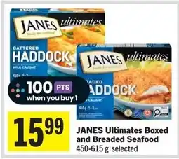IGA Janes ultimates boxed and breaded seafood offer