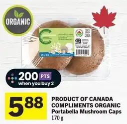 IGA Compliments Organic Portabella Mushroom Caps offer