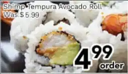Ample Food Market Shrimp Tempura Avocado Roll offer