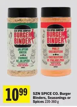 IGA Szn spice co. burger binders offer