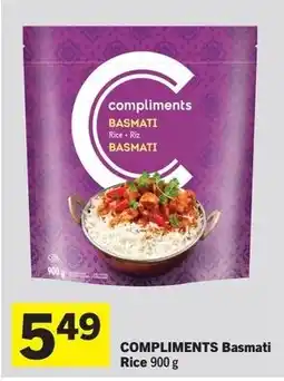 IGA Compliments Basmati Rice offer