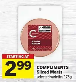 IGA Compliments Sliced Meats offer