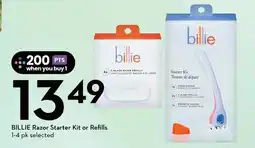 Sobeys Billie Razor Starter Kit or Refills offer
