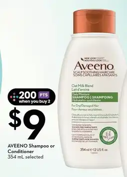 Sobeys Aveeno Shampoo or Conditioner offer
