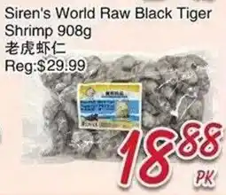 Foody Mart Siren's World Raw Black Tiger Shrimp offer
