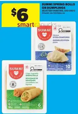 Dominion Summi spring rolls or dumplings offer