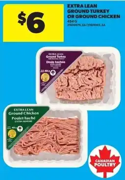 Dominion Canadian Poultry extra lean ground turkey or ground chicken offer