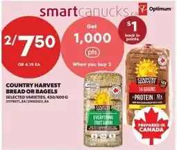 Dominion Country Harvest bread or bagels offer