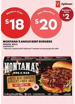 Dominion Montana's angus beef burgers offer