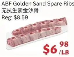 Ranch Fresh Supermarket ABF golden sand spare ribs offer