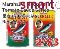 Ranch Fresh Supermarket Marshall's mackerel in tomato sauce offer