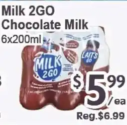 Blue Sky Supermarket Milk 2GO Chocolate Milk offer