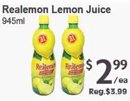 Blue Sky Supermarket Realemon lemon juice offer