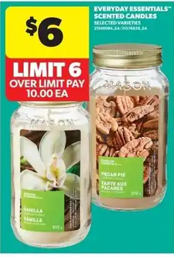 Dominion Everyday Essentials scented candles offer