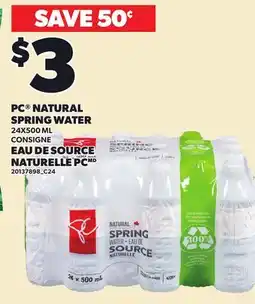Independent City Market PC NATURAL SPRING WATER offer