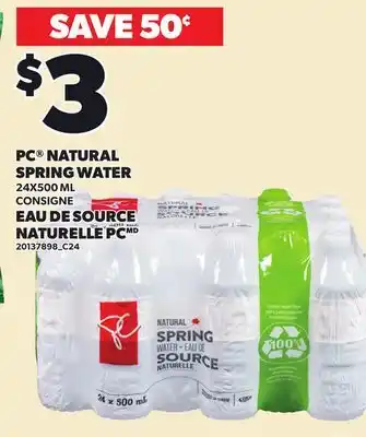 Independent City Market PC NATURAL SPRING WATER offer