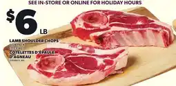 Independent City Market LAMB SHOULDER CHOPS offer