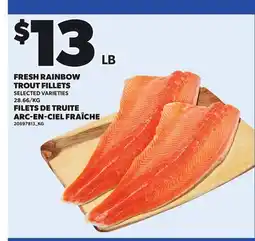 Independent City Market FRESH RAINBOW TROUT FILLETS offer
