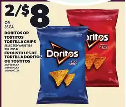 Independent City Market DORITOS OR TOSTITOS TORTILLA CHIPS offer
