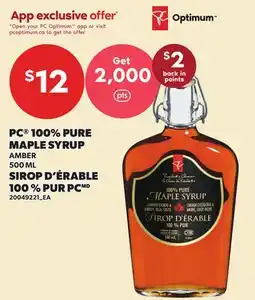 Independent City Market PC 100% PURE MAPLE SYRUP offer