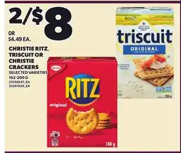 Independent City Market CHRISTIE RITZ, TRISCUIT OR CHRISTIE CRACKERS offer