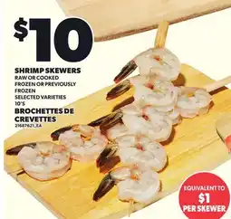 Independent City Market SHRIMP SKEWERS SHRIMP SKEWERS, 10'S offer