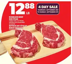 Independent City Market BONELESS BEEF RIB STEAK offer