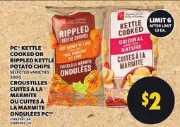 Independent City Market PC KETTLE COOKED OR RIPPLED KETTLE POTATO CHIPS offer