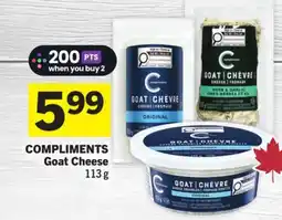Foodland COMPLIMENTS Goat Cheese offer