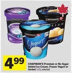 Foodland Premium or No Sugar Added Ice Cream, Frozen Yogurt or Sorbet offer