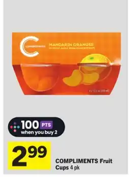 Foodland COMPLIMENTS Fruit Cups offer