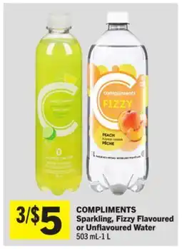 Foodland COMPLIMENTS Sparkling, Fizzy Flavoured or Unflavoured Water offer