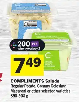 Foodland COMPLIMENTS Salads offer
