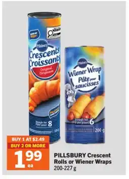 Foodland Crescent Rolls or Wiener Wraps offer