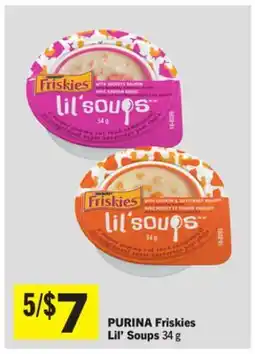 Foodland Friskies Lil' Soups offer