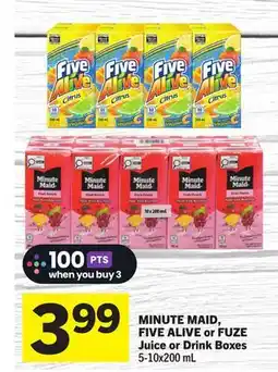 Foodland Juice or Drink Boxes offer
