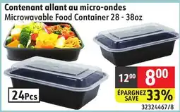 Sushi Shop Microwavable Food Container 28 - 38oz offer