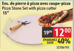 Sushi Shop Pizza Stone Set with pizza cutter 15 offer