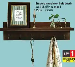 Sushi Shop Wall Shelf Pine Wood offer