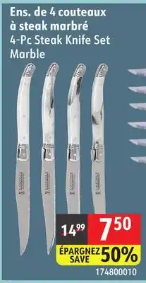 Sushi Shop 4-Pc Steak Knife Set Marble offer