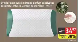 Sushi Shop Eucalyptus Infused Memory Foam Pillow 16x24 offer