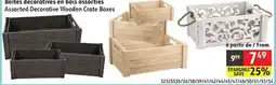 Sushi Shop Assorted Decorative Wooden Crate Boxes offer